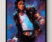 Michael Jackson Oil Painting Digital Download Wall Art Version 4