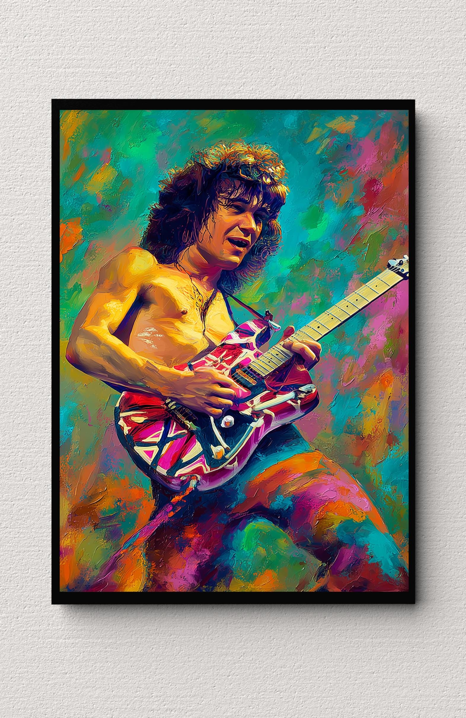 Eddie van halen poster - Etsy 日本