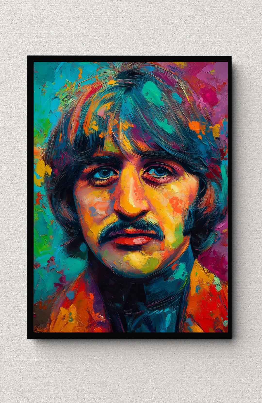 Ringo Starr Oil Painting Digital Download the Beatles Wall Art - Etsy