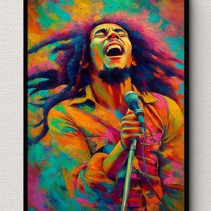 Bob marley painting - Etsy 日本
