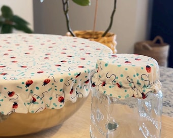 Reusable bowl covers, Sourdough Starter Lid, Mason jar covers