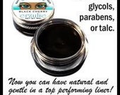 Natural and Organic Mineral Gel Eyeliner pot In INTENSE BLACK Unscented Non-Toxic Makeup organicmakeup