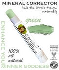 Organic Concealer and Corrector Stick in Green Non Toxic Makeup | Gluten Free| Cruelty Free| Great for concealing redness