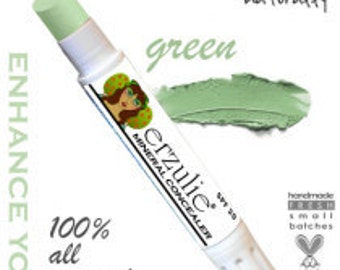 Stick anti-cernes vert bio | Correcteur de rougeurs, maquillage non toxique