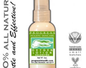 Organic Oxygen Balancing Facial Moisturizer Lotion Vegan with hyaluronic acid | Cruelty Free