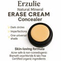 Organic Concealer | Erase Cream Concealer Pot |  Acne Safe Makeup  Non-Comedogenic Makeup | Cruelty Free Makeup