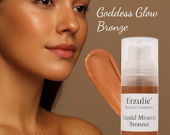 Organic Liquid Bronzer |  Acne Safe Makeup |  Vegan  Non-Comedogenic   Goddess Glow Bronze™ | Cruelty Free Bronzer | Natural Cosmetics