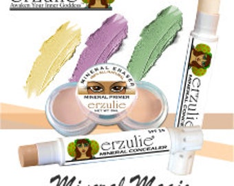 Organic Concealer Correctors  Three Colors  Extra Coverage  Natural Makeup  Non-Comedogenic  Cream Concealer