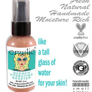 Organic Tinted Moisturizer Erzulie® Quench™ Hydrating Booster Organic Facial Primer Vegan Carrot Seed Oil image 2