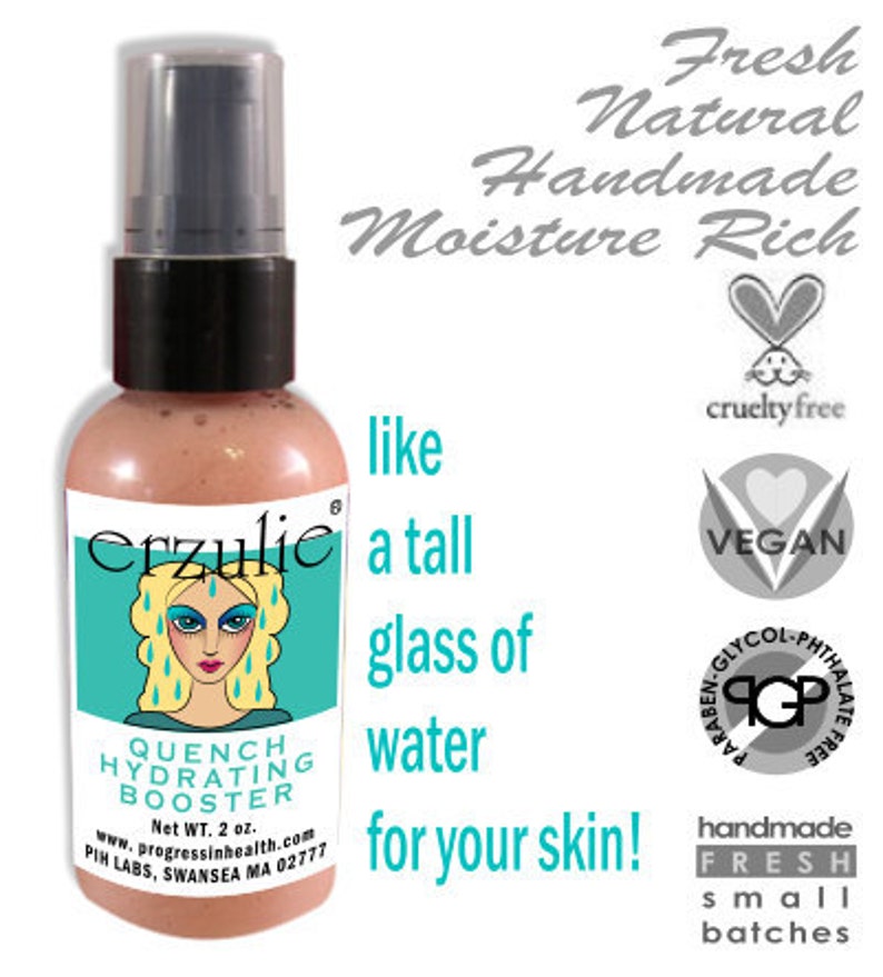 Organic Tinted Moisturizer Erzulie® Quench™ Hydrating Booster Organic Facial Primer Vegan Carrot Seed Oil image 2