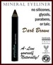 Organic Eyeliner Pencil  Dark Brown Chubby Eyeliner/ Eyebrow Pencil  Natural Makeup Cruelty Free Cosmetics  Chubby Size Eyeliner Pencil 