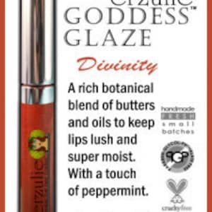 All Natural Mineral Lip Gloss    DIVINITY    Goddess Glaze™   Organic lip gloss  High Shine Lip Color  Cruelty Free lip gloss