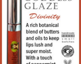 All Natural Mineral Lip Gloss    DIVINITY    Goddess Glaze™   Organic lip gloss  High Shine Lip Color  Cruelty Free lip gloss