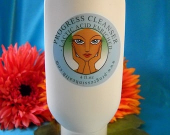 Progress™ All Natural Lactic Acid Clarifying Cleanser | Gentle Exfoliating Face Wash for Oily, Aging & Sensitive Skin | Unscented 4 oz