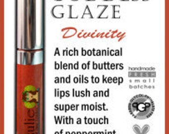 Gloss à lèvres minéral organique DIVINITY Goddess Glaze™ Brillant à lèvres naturel Maquillage non toxique et sans cruauté
