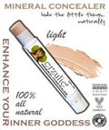 Erzulie® Natural Mineral Concealer Stick in LIGHT  Acne Safe Makeup Non-Comedogenic Cruelty Free Cosmetics  Organic Makeup