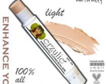 Organic Makeup Erzulie® Natural Mineral Cream Concealer Stick in LIGHT Acne Safe Makeup Non-Comedogenic Makeup Natural Mineral Makeup