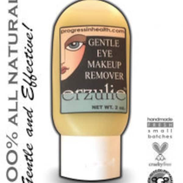 Organic Gentle Eye Makeup Remover  Unscented   Vegan Formula   Removes waterproof makeup with ease