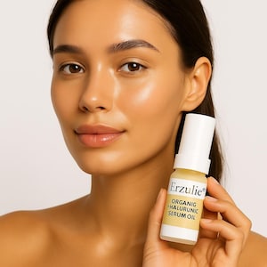 Organic Facial Serum Oil | hyaluronic acid| Collagen Boosting | Organic Skin Care | Carrot Seed Oil | Cruelty Free | Vitamin A C E