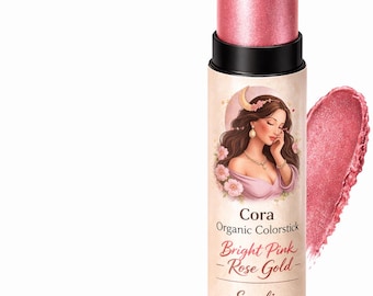 CORA Organic Colorstick | Heller Rose Gold Schimmer Lippenstift Blush
