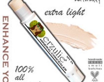 Organic Concealer in Extra Light Non Toxic Makeup| Cruelty Free| Gluten Free Makeup| Acne Safe Cosmetics| Color Adjusting Minerals