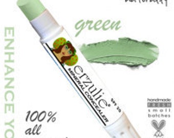 Organic Corrector/Concealer Acne Safe Makeup Non-Comedogenic  Your Choice of Green, Lavender, Salmon or Yellow Corrector
