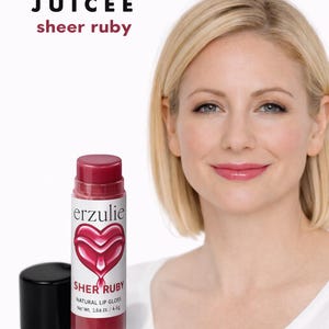 Brillo labial Erzulie JUICEE Tropical Berry / Rubí rosa intenso (0.15 oz)