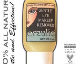 Organic Eye Makeup Remover Gel  |Gently Removes Waterproof Makeup |   Unscented Organic Gluten Free