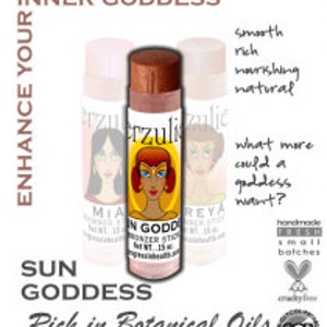 Organic Bronzer | Shimmer Bronzing / Contouring Stick  Acne Safe Makeup  Non-comedogenic Makeup with Argan Oil