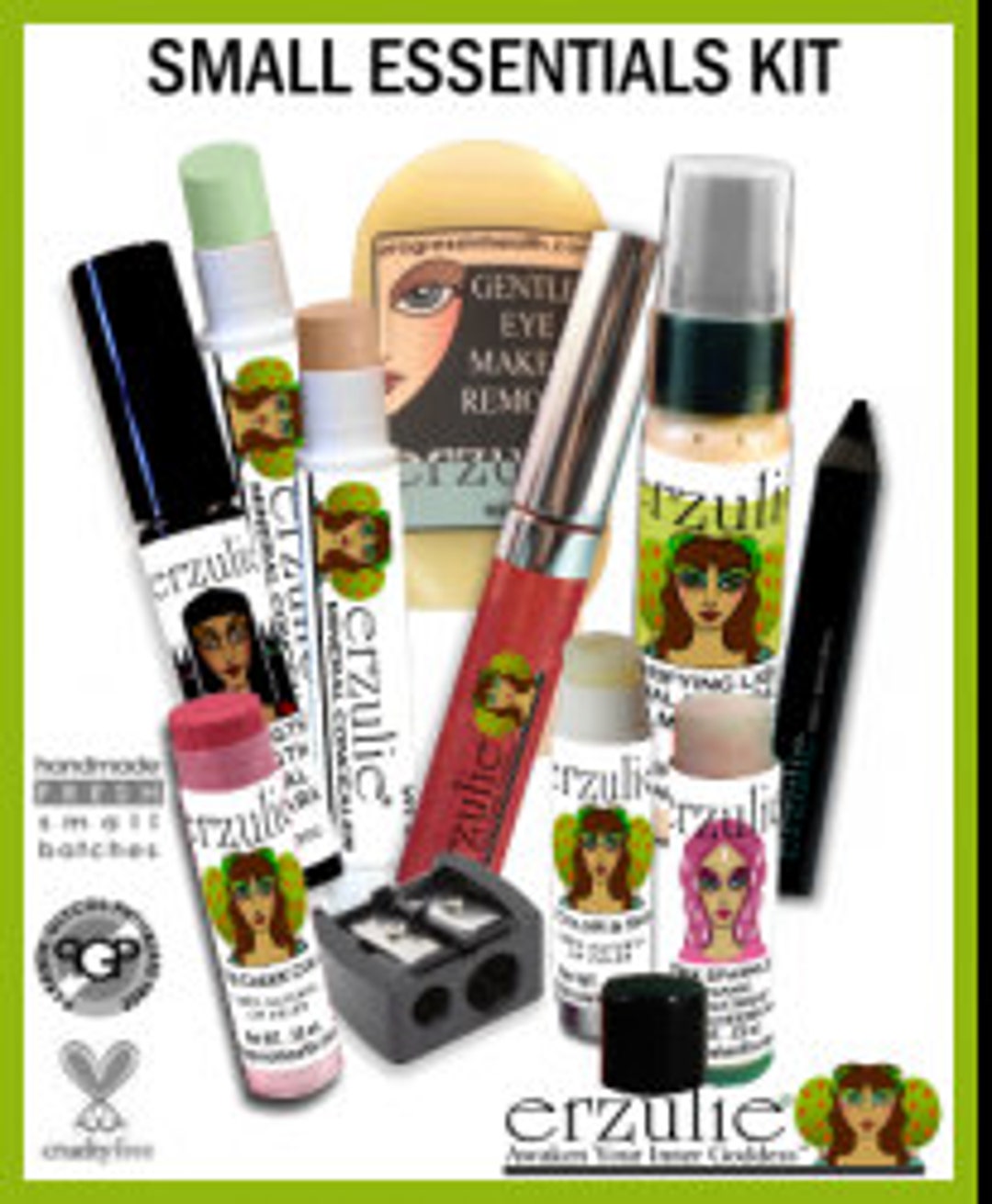 Organic Makeup Kit Non Toxic Cosmetics Cruelty Free Makeup by Erzulie