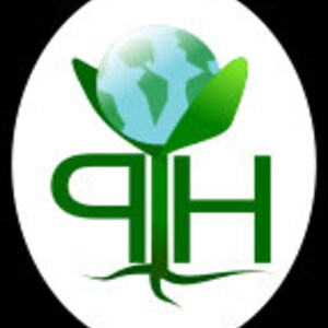 Pu&ograve; includere: Una pianta verde con un globo all'interno delle foglie e le lettere "PH" sul gambo. La pianta ha radici e cresce dal terreno.