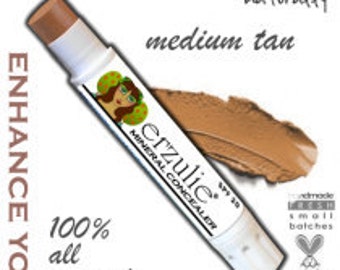 Natural Mineral Concealer Stick in Medium Tan     All Natural   Non-Comedogenic  with argan oil  extra coverage