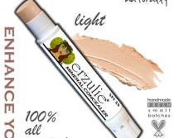 Organic Concealer |Natural Mineral Concealer| Non-Comedogenic In LIGHT with color adjusting mineral blend | Cruelty Free Makeup