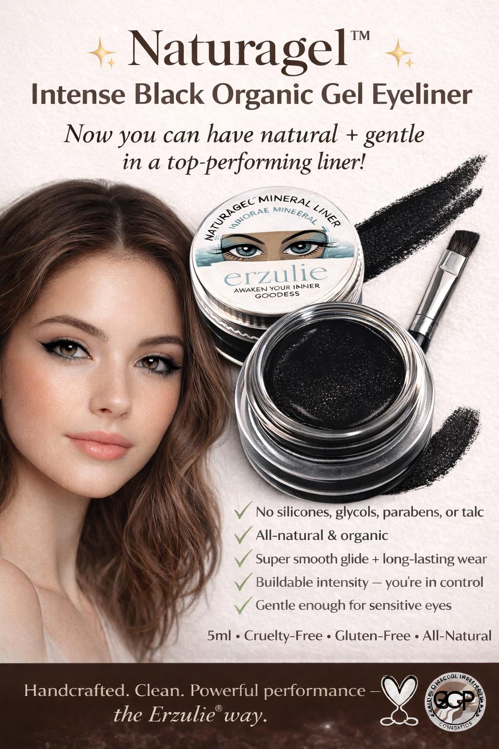 Eye liner eyeliner gel noir pinceau offert pinup rétro Eye liner eyeliner gel noir pinceau offert pinup rétro