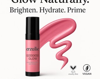 Organische vloeibare verhelderende primer | Veganistische, dierproefvrije make-up