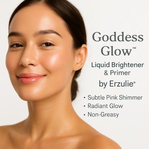 Organic Primer and Brightener with Serum GODDESS GLOW™ Organic Cosmetics  Acne Safe  Vegan makeup Cruelty Free