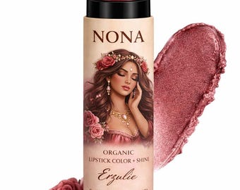 Biologische kleur en glans lippenstift Nona Lip Colour: supervochtige glans, duurzaam, natuurlijke cosmetica