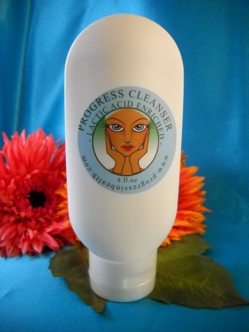 Organic Lactic Acid Facial Cleanser Cruelty Free Non Toxic Skin Care Lactic Acid Derived from Non Gmo Sugar Beets Vegan Unscented image 2