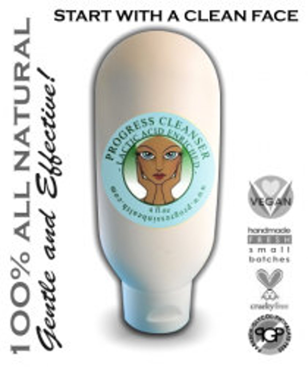 Organic Lactic Acid Facial Cleanser Cruelty Free Non Toxic Skin Care Lactic Acid Derived From