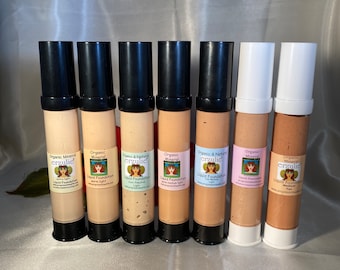 Organic Liquid Foundation | All Natural Makeup | Cruelty Free | Non Toxic Foundation| Hyaluronic acid | Nine Shades | Handmade Foundation