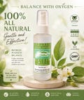 Organic Facial Toner with Oxygen  | Vegan Skin Care with hyaluronic acid|  Mineral Makeup Setting Spray | Hydrates Naturally