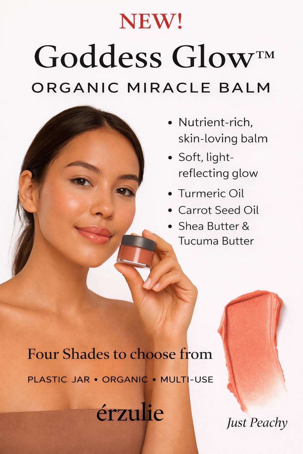 Organic Miracle Balm | Tinted Face Balm | Goddess Glow Multi-tasking ...
