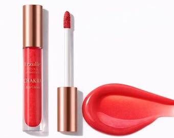 Brillo labial orgánico/brillo rosa, no tóxico, tono Chakra
