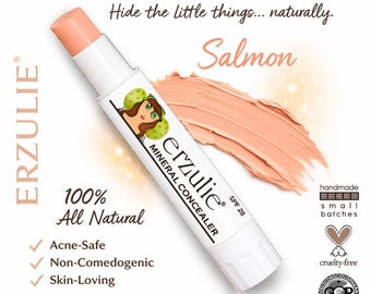 Organic Corrector Stick in Salmon| Natural Makeup| Gluten Free| Acne Safe| Cruelty Free Makeup| Color Adjusting Mineral Blend