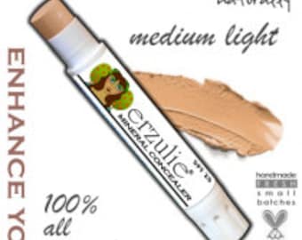 Organic Concealer In MEDIUM LIGHT Natural and Cruelty Free Cosmetics Non Toxic| Nutrient Rich Makeup| Gluten Free