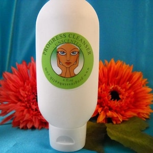 Organic Cleanser UNSCENTED  Face Wash | Vegan | Cruelty Free Skin Care | All Natural Facial Cleanser w/ Lactic Acid | Holistic Skin Care