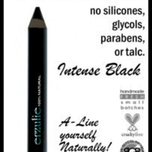 Organic Eyeliner Pencil Eyebrow Pencil INTENSE BLACK Chubby Eyeliner