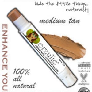 Mineral Concealer Stick  Acne Safe Makeup  All Natural Concealer with Argan Oil     Great Coverage MEDIUM  TAN