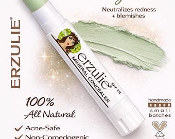 Organic Green Concealer Stick | Redness Corrector, Non-Toxic Makeup