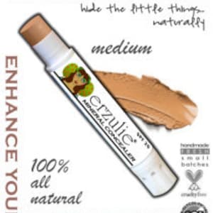 Korektor organiczny | Naturalny mineralny kremowy korektor w odcieniu MEDIUM bezglutenowy makijaż| bezpieczny dla trądziku makijaż organiczny kosmetyki cruelty-free